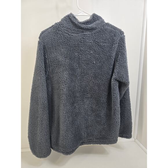 NFL Juniors Collection New England Patriots Sherpa Fleece Jacket Gray L 11/13 - Picture 3 of 4